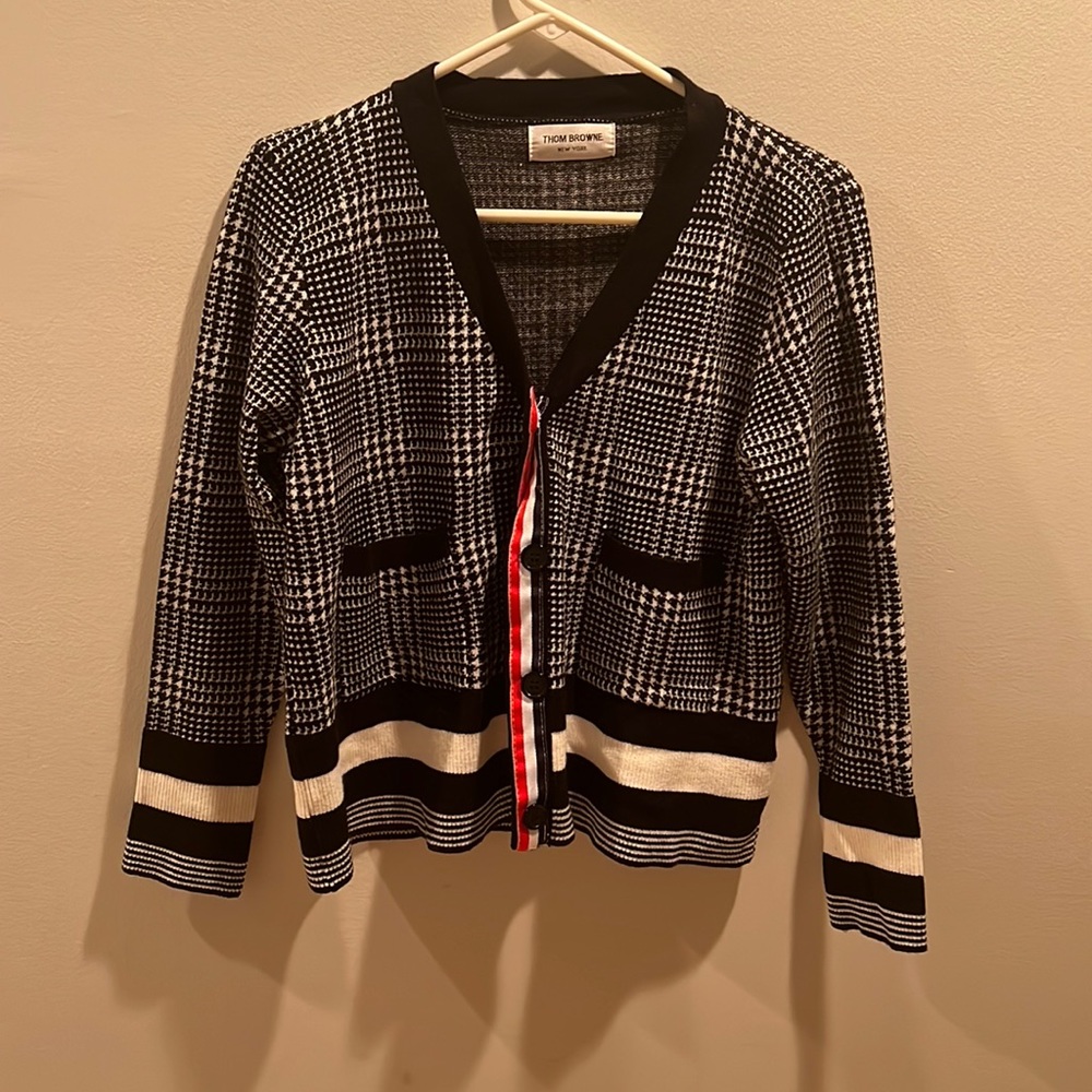 Thom Browne Houndstooth Cardigan